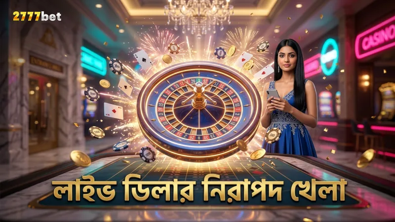 লাইভ ডিলার মাধ্যমে নিরাপদ ও স্বচ্ছ খেলার পরিবেশ।