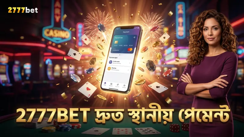 স্থানীয় পেমেন্ট পদ্ধতি দ্রুত লেনদেন নিশ্চিত করে 2777BET-এ