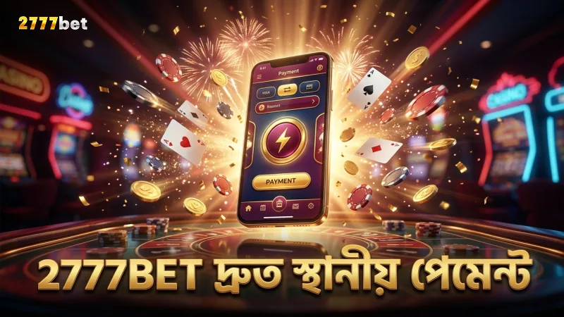 স্থানীয় পেমেন্ট পদ্ধতিতে দ্রুত লেনদেন নিশ্চিত করে 2777BET।