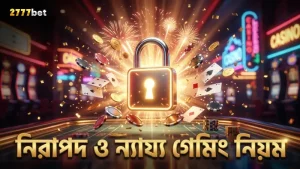 গেমের ন্যায্যতা ও নিরাপত্তা নিয়মাবলী অনুসরণ করা হয়।