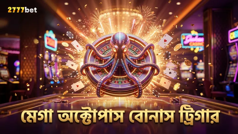 মেগা অক্টোপাস বোনাস ট্রিগার করে গেমে এগিয়ে যান